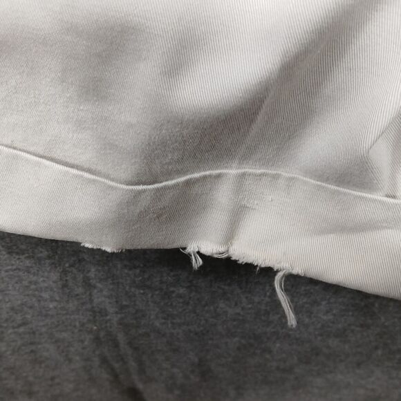 Croft & Barrow Men's Ivory Dress Pants Size 40x32 Pleated Front Rolled Cuff Hem - Picture 5 of 12